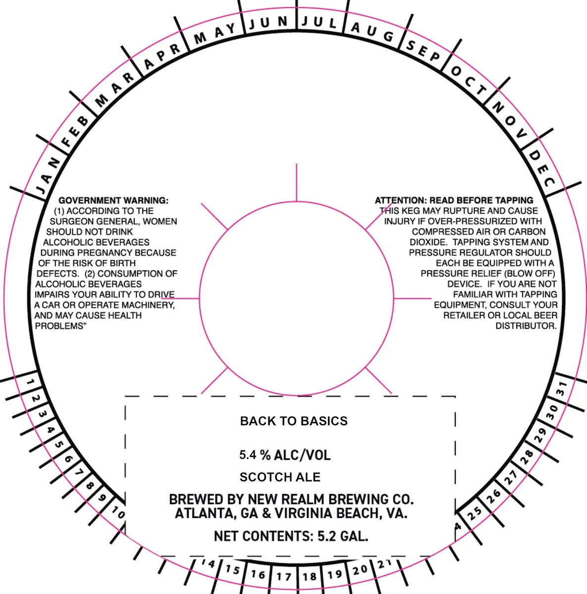Back to Basics label art — NEW REALM BREWING CO.