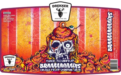 Mango Passionfruit Braaaaaaaains label