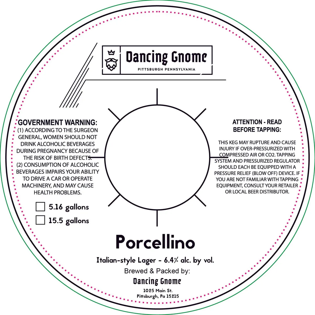 Porcellino label art — PORCELLINO