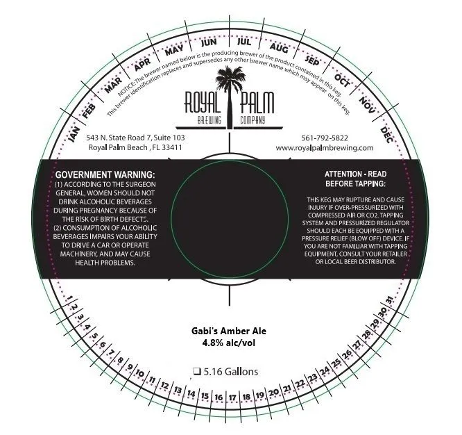 Gabi's Amber Ale — full label as filed with TTB