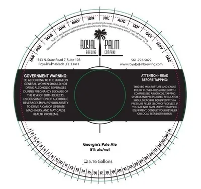 Georgie's Pale Ale label