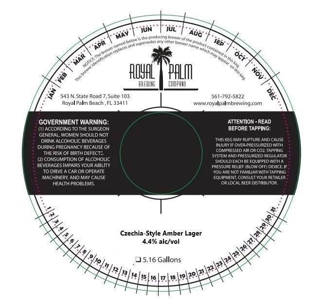 Czechia-Style Amber Lager — full label as filed with TTB
