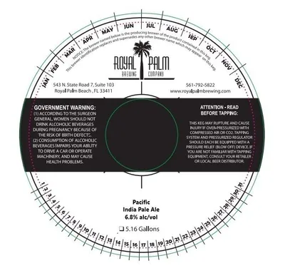 Pacific India Pale Ale label
