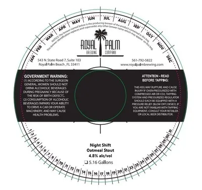 Night Shift Oatmeal Stout label
