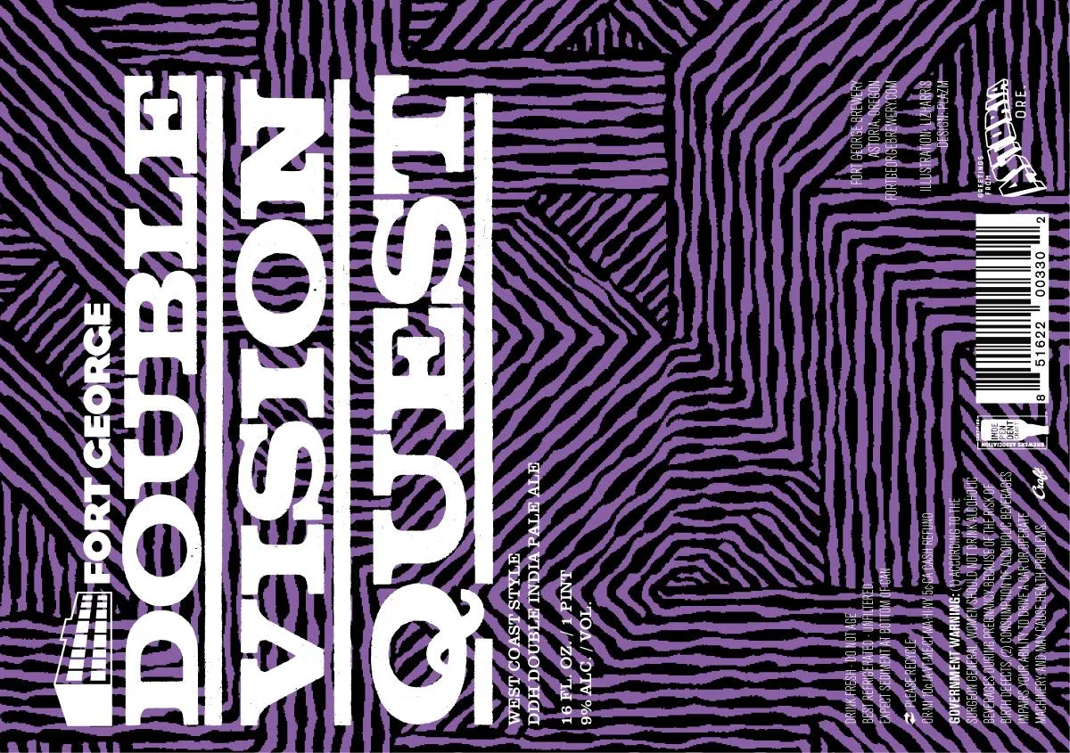 Double Vision Quest label art — FORT GEORGE