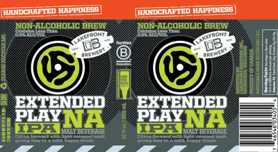 Extended Play NA IPA label