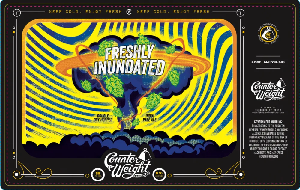 Freshly Inundated label art — FRESHLY INUNDATED