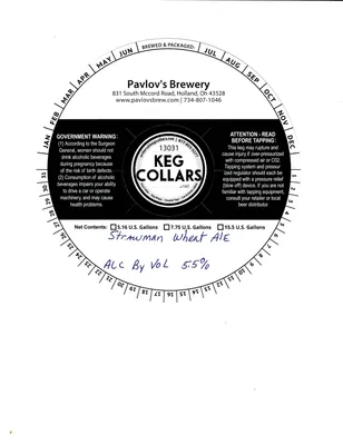 Strawman Wheat Ale label