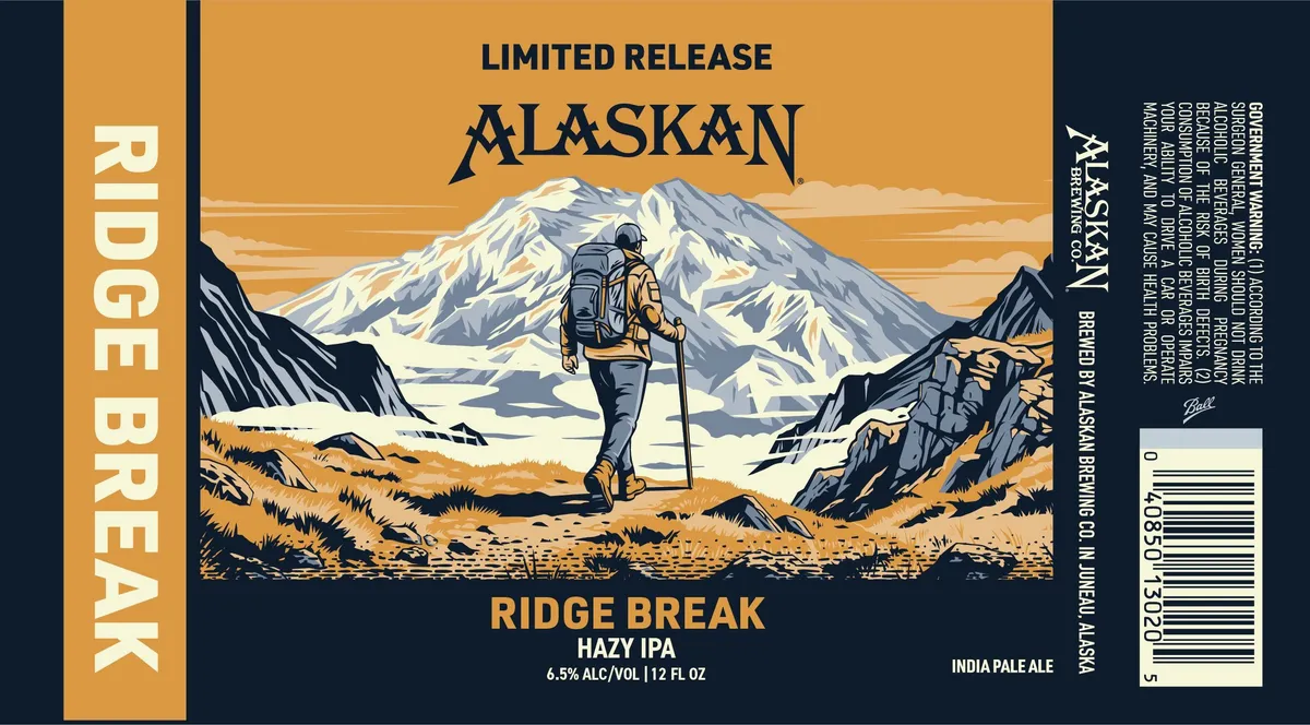 Ridge Break label art — ALASKAN