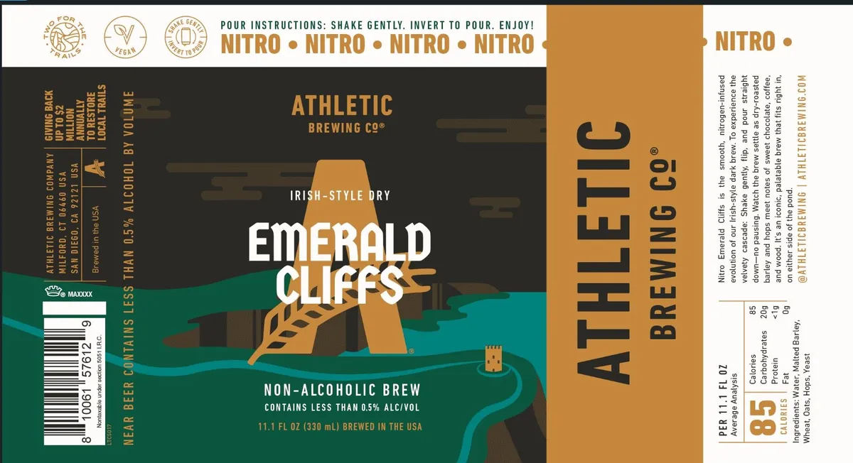 Emerald Cliffs Nitro — full label as filed with TTB