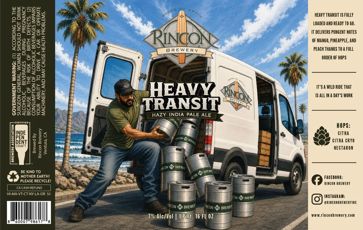 Heavy Transit label art — HEAVY TRANSIT