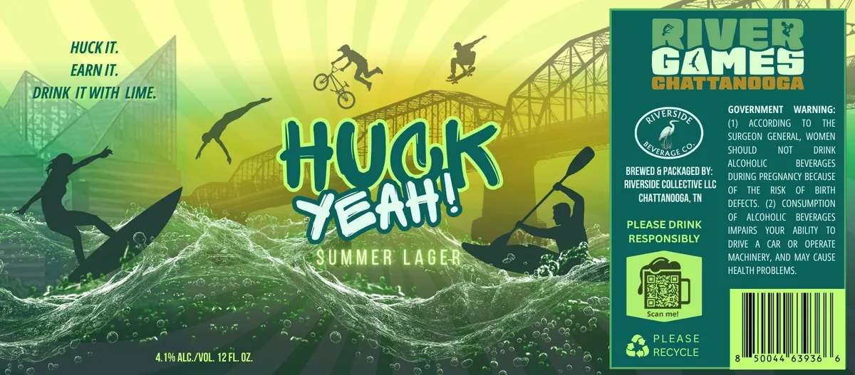 Huck Yeah Summer Lager — full label as filed with TTB