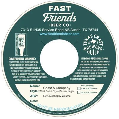 Coast & Company label