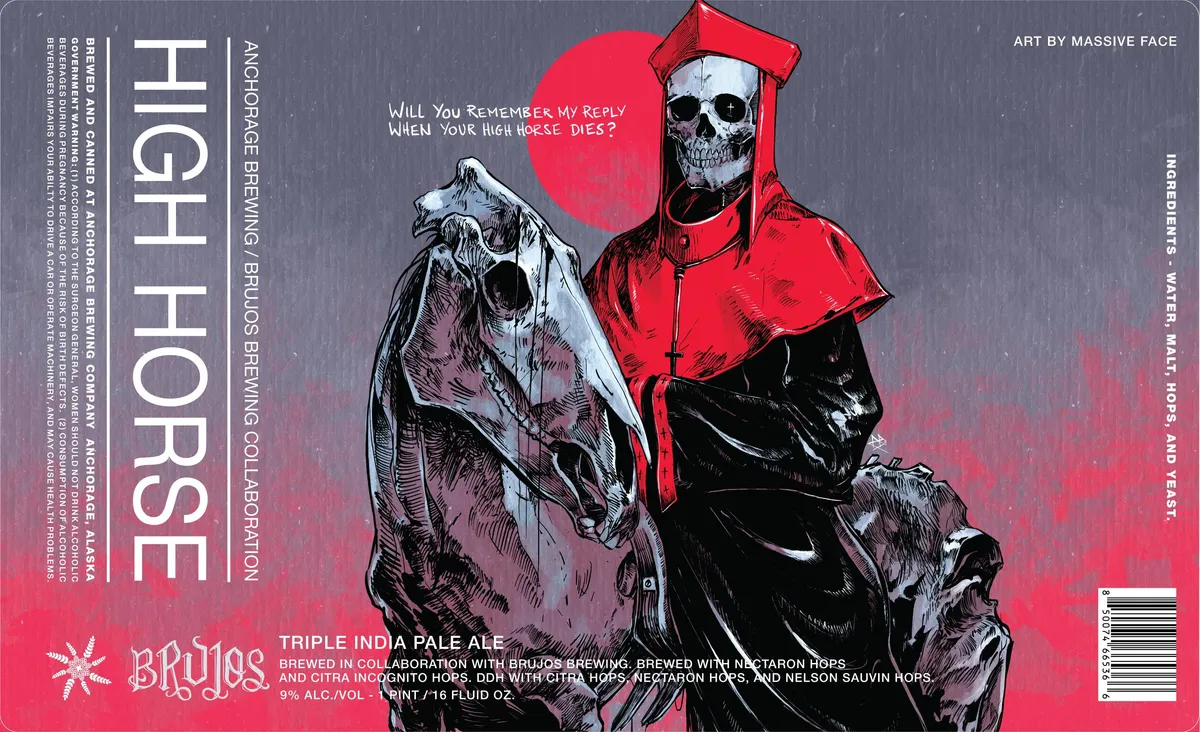 High Horse label art — HIGH HORSE