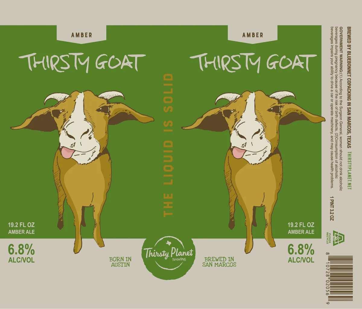 Thirsty Goat label