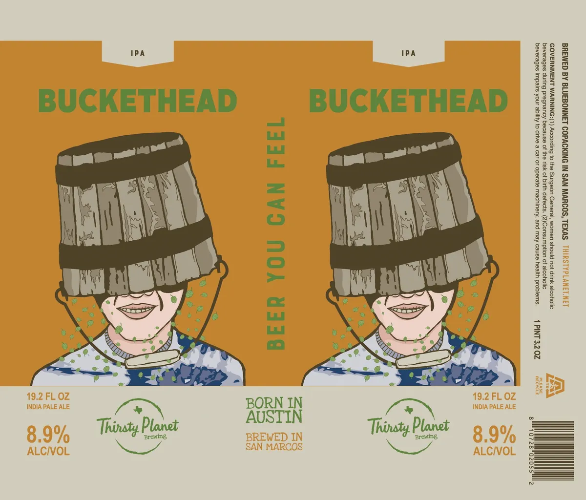Buckethead IPA label