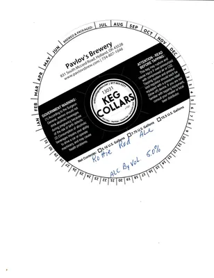 Rottie Red Ale label