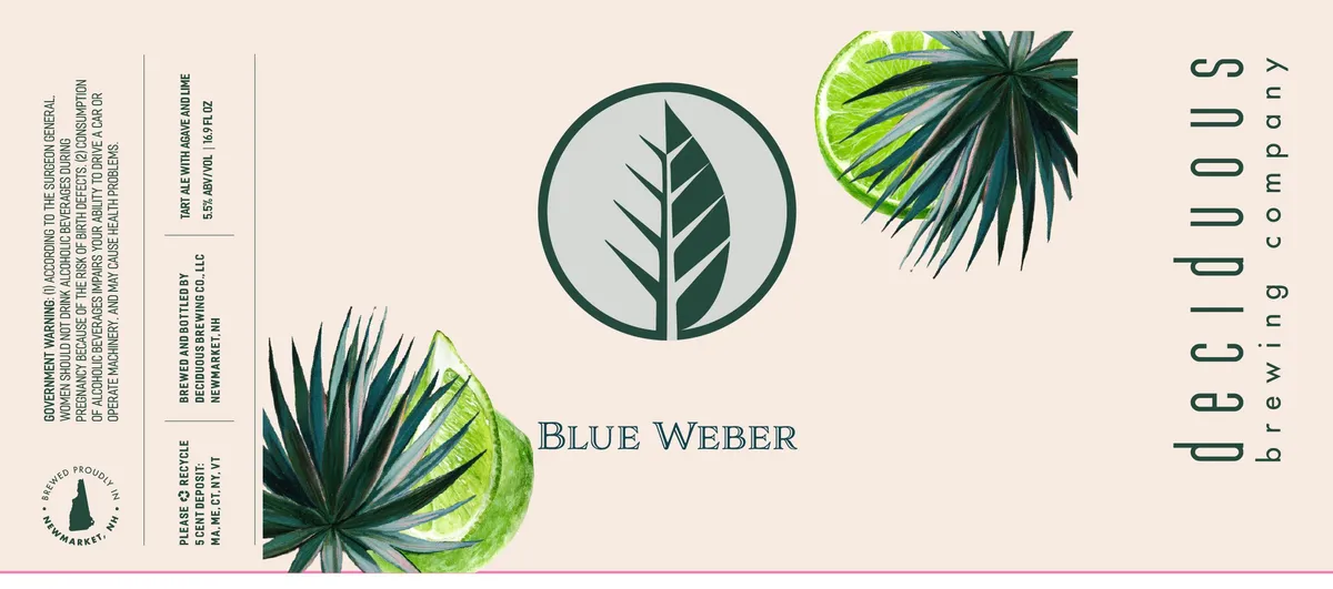 Blue Weber label art — BLUE WEBER