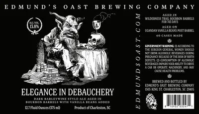 Elegance in Debauchery label
