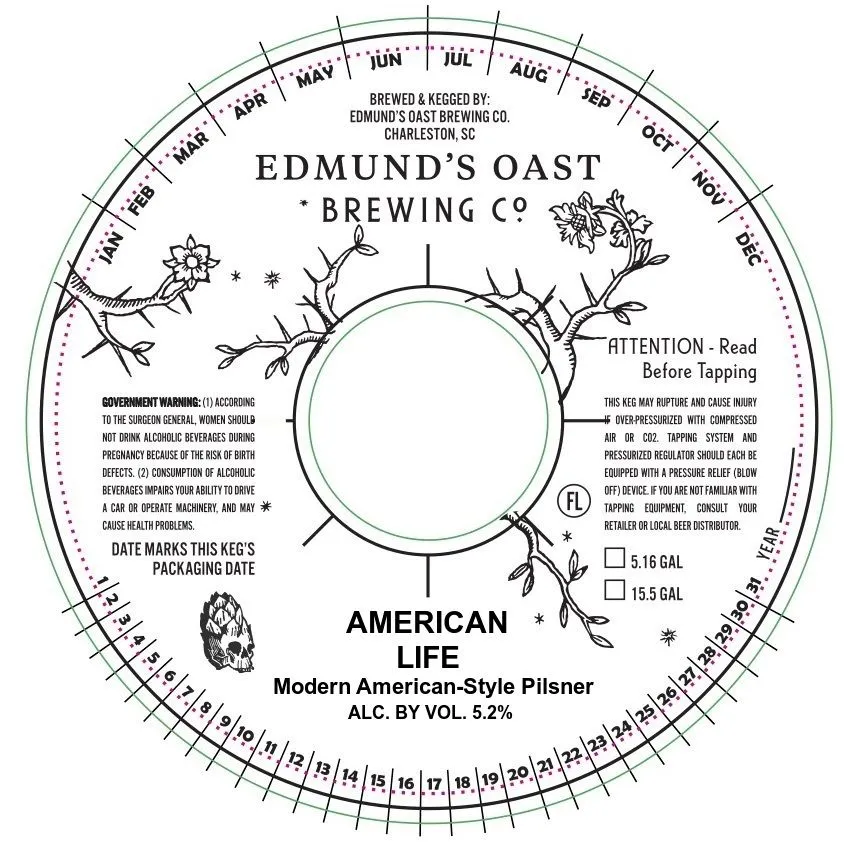 American Life — full label as filed with TTB