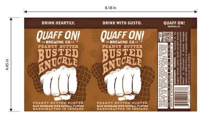 Peanut Butter Busted Knuckle label