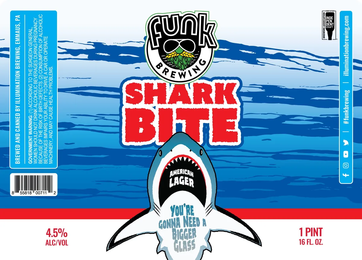 Shark Bite label art — SHARK BITE