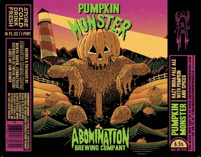 Pumpkin Monster label