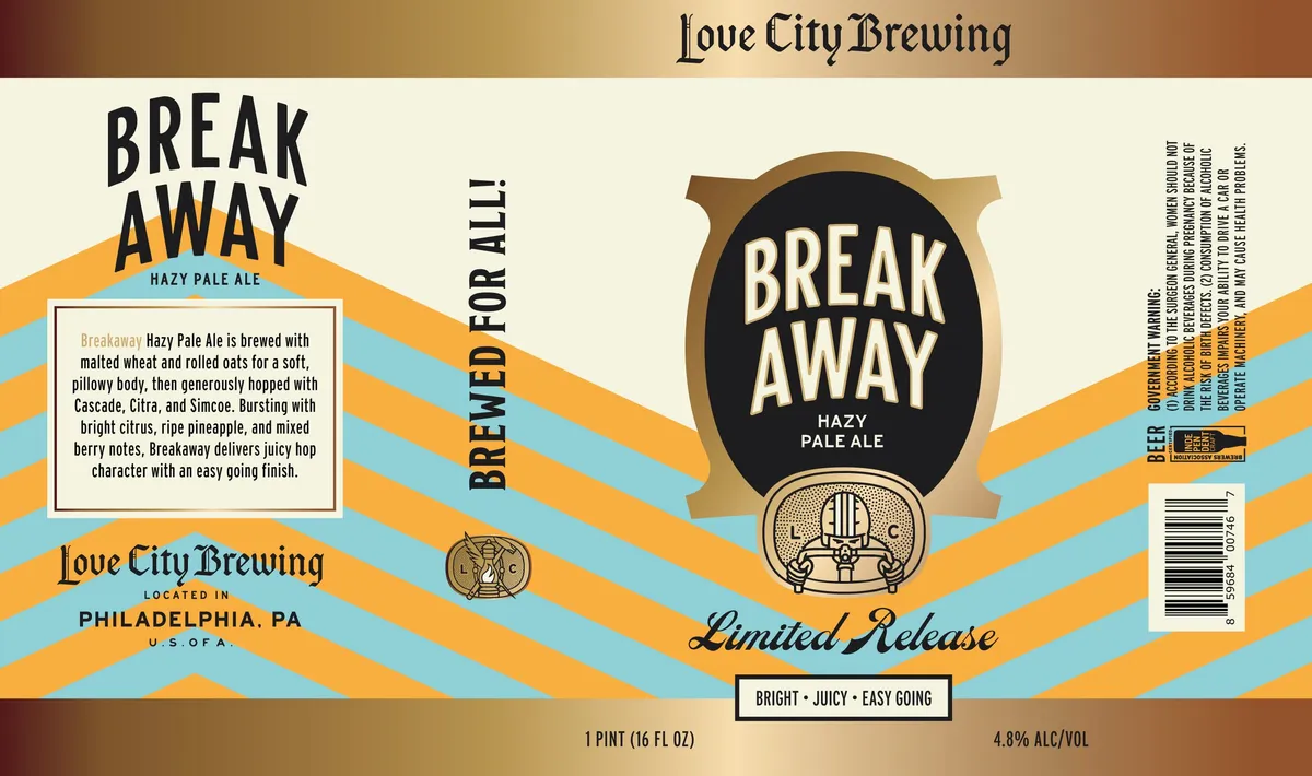 Break Away label art — BREAKAWAY