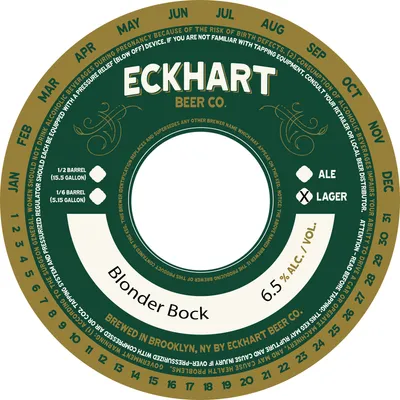Blonder Bock label