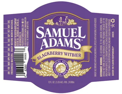 Blackberry Witbier label