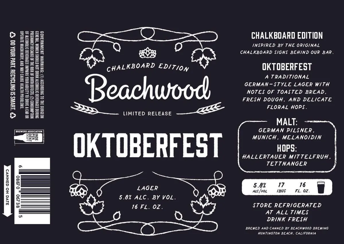 Oktoberfest label art — BEACHWOOD