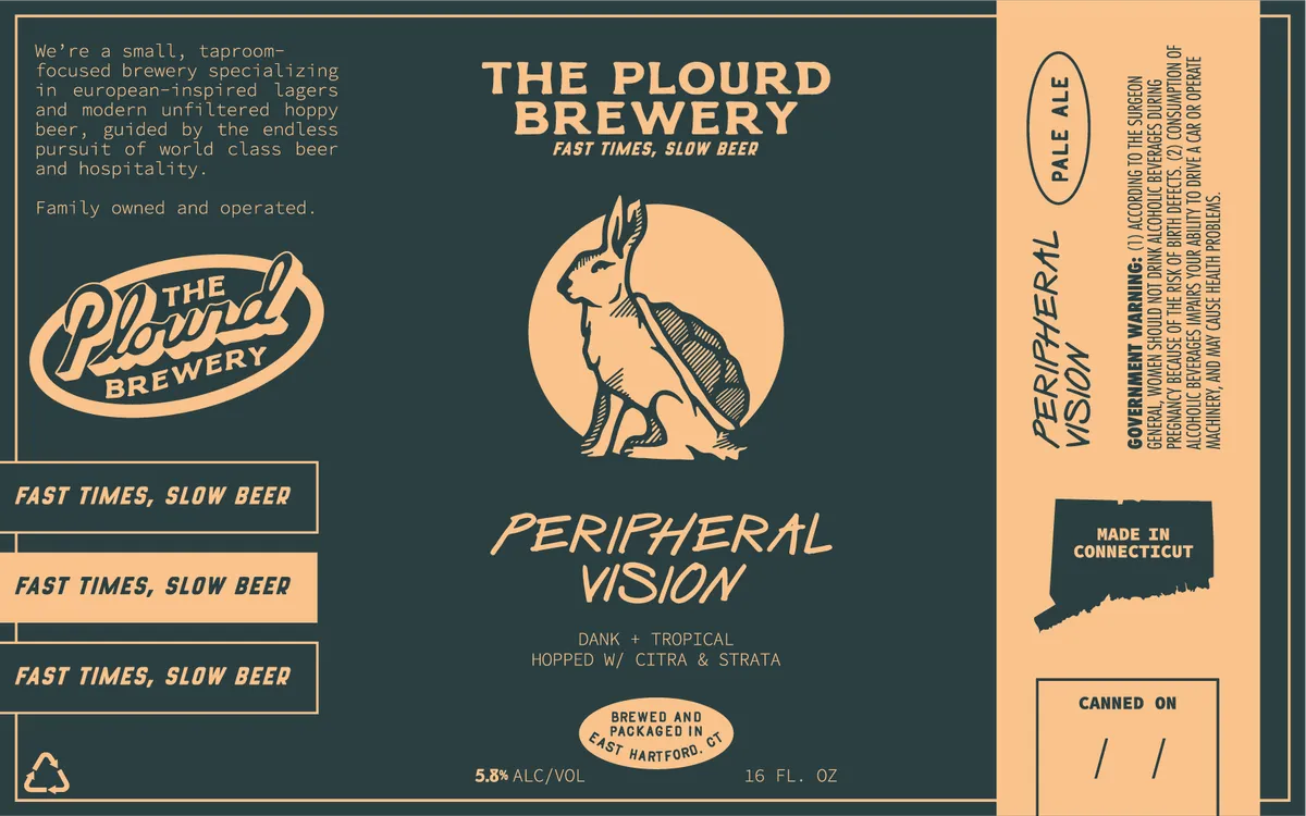 Peripheral Vision label art — PERIPHERAL VISION