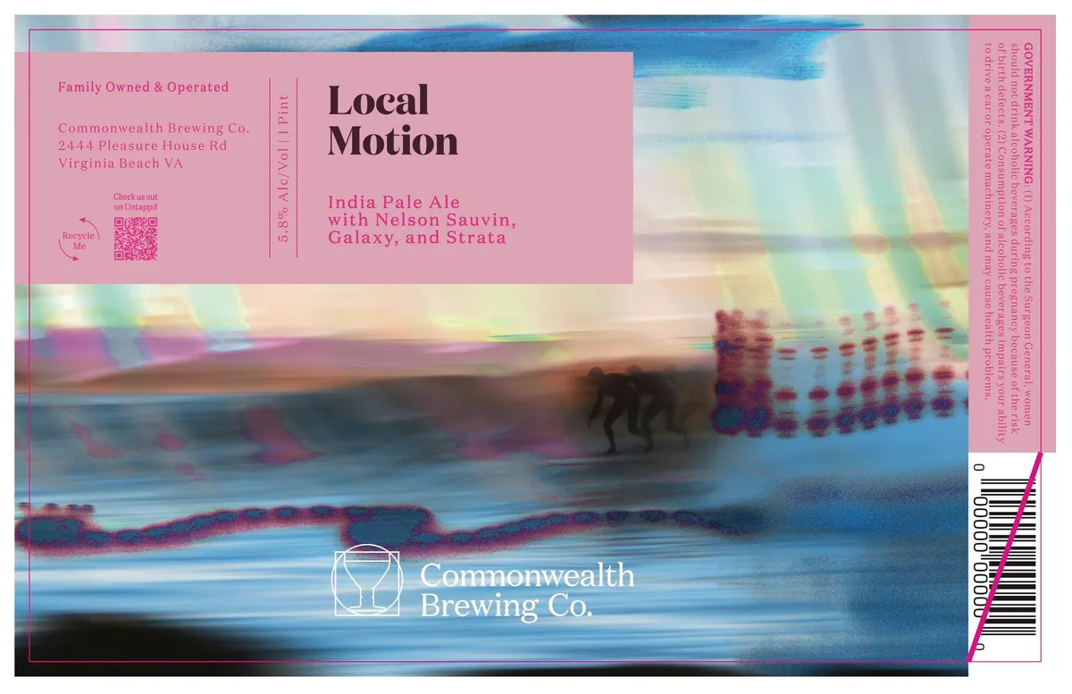 Local Motion label art — COMMONWEALTH BREWING CO