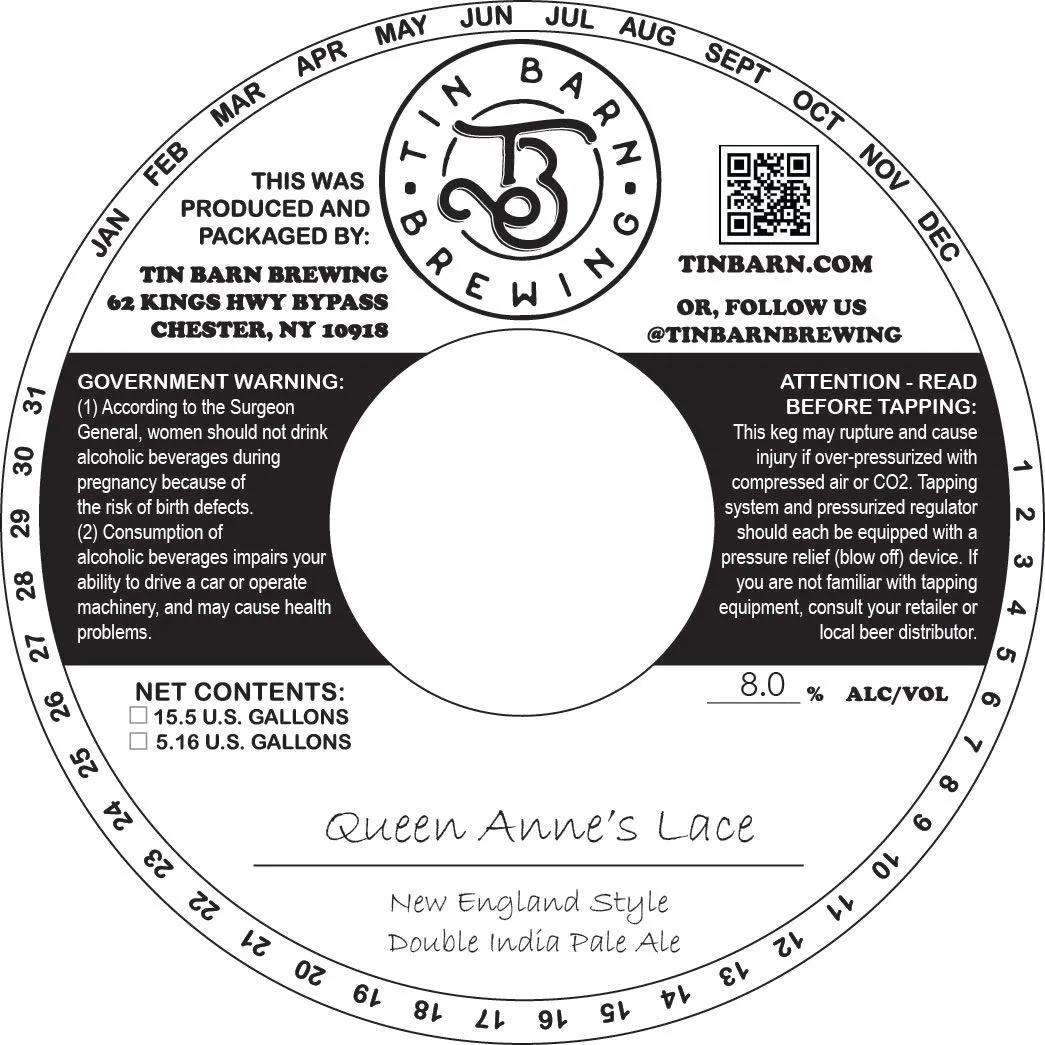 Queen Anne's Lace label art — QUEEN ANNE'S LACE