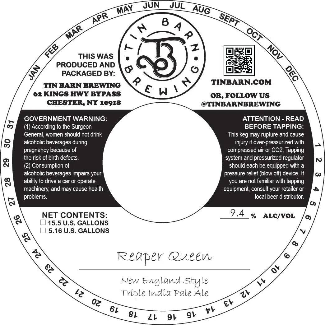 Reaper Queen label art — REAPER QUEEN