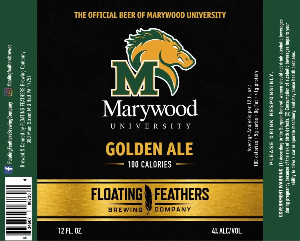 Marywood University Golden Ale — full label as filed with TTB