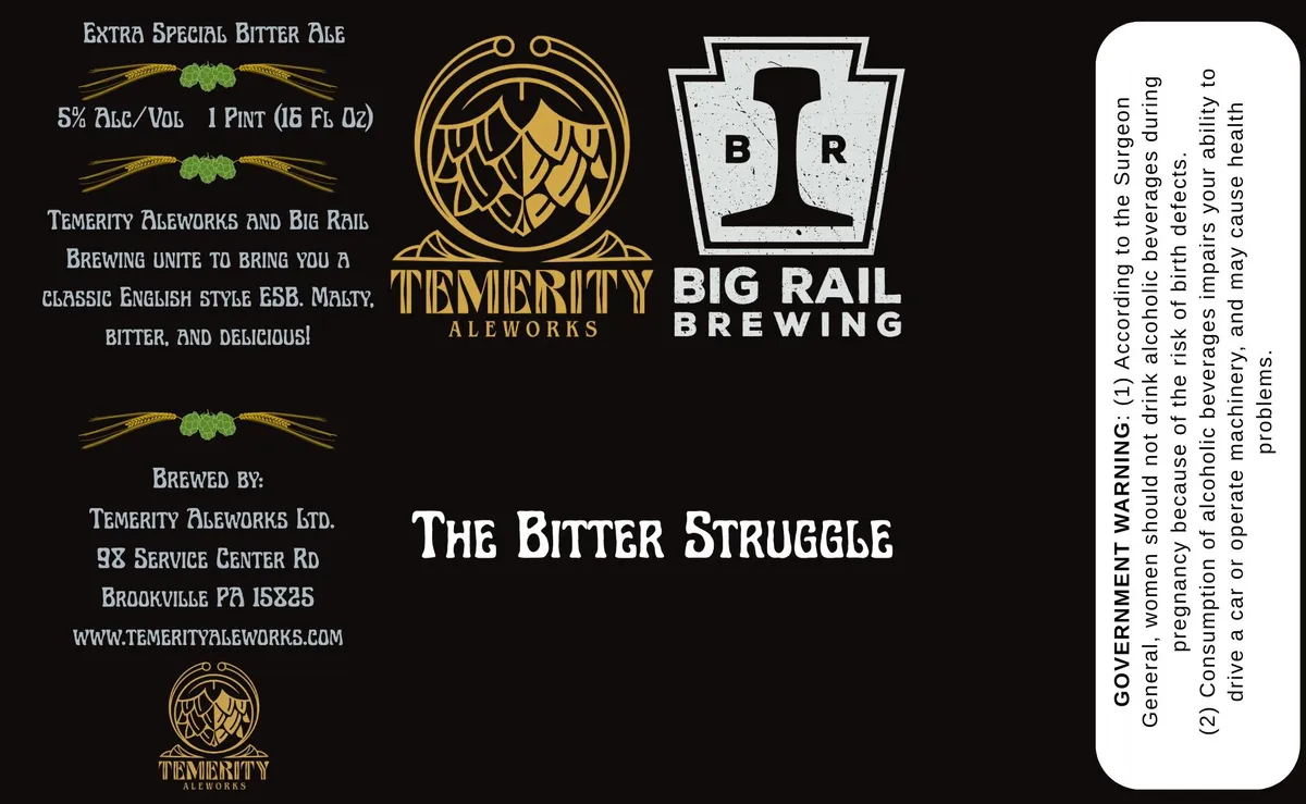 The Bitter Struggle label art — THE BITTER STRUGGLE