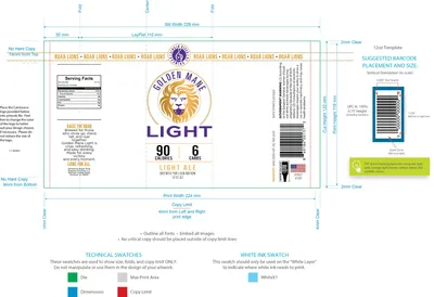 Golden Mane Light label