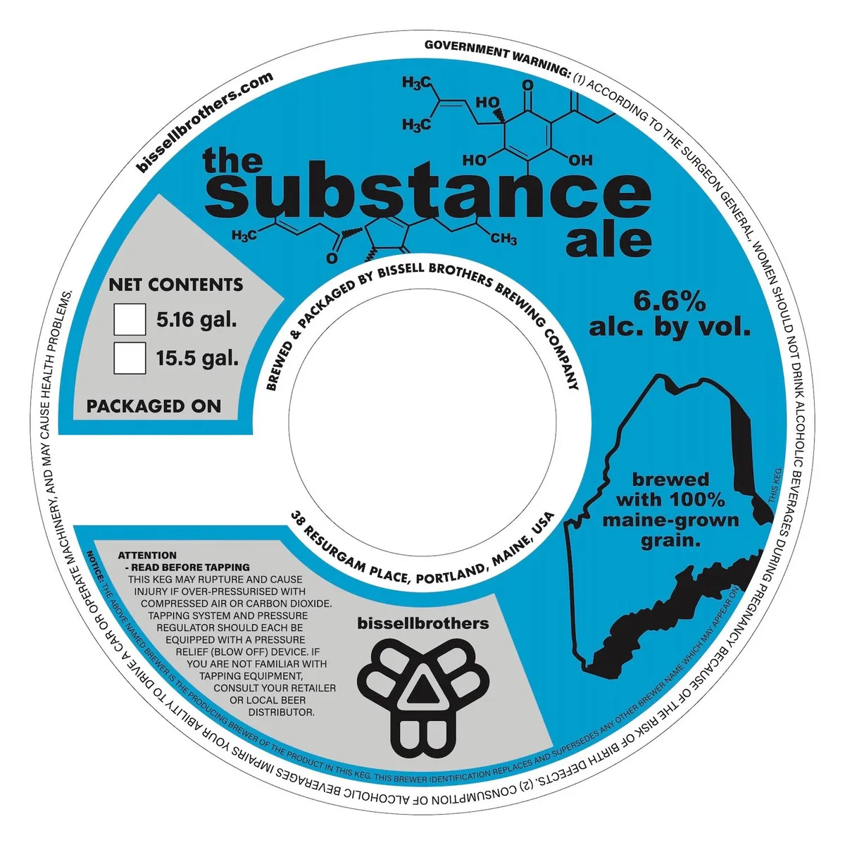 The Substance Ale label art — THE SUBSTANCE ALE