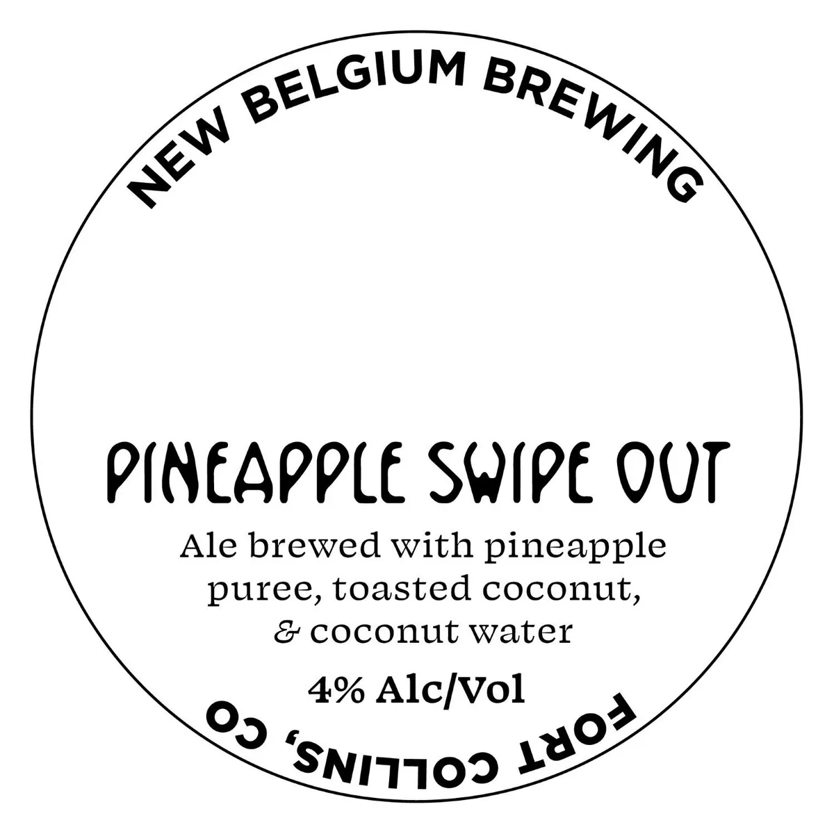 Pineapple Swipe Out — full label as filed with TTB