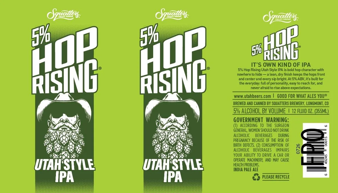 Hop Rising — full label as filed with TTB