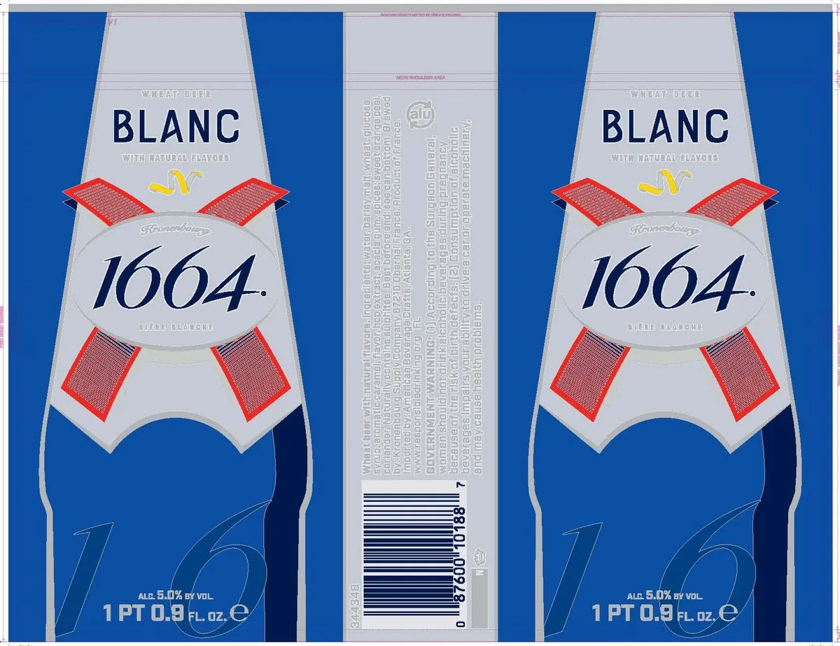 1664 Blanc — full label as filed with TTB