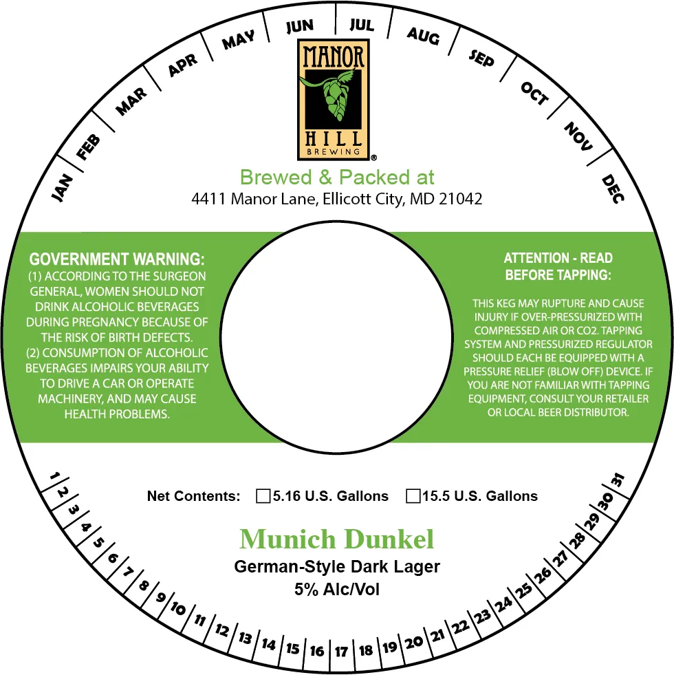 Munich Dunkel — full label as filed with TTB