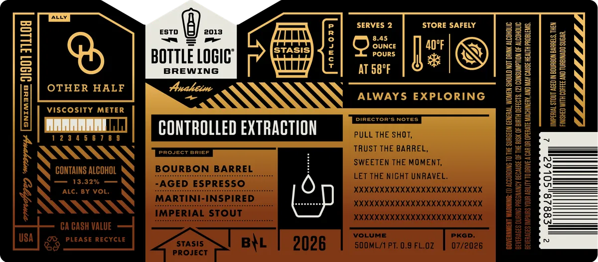 Controlled Extraction — full label as filed with TTB