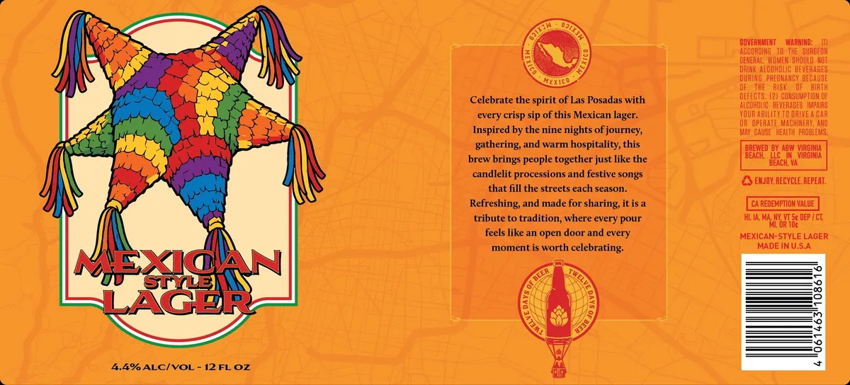 Mexican Style Lager — full label as filed with TTB