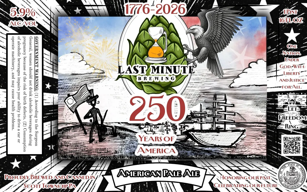 250 Years of America label art — 250 YEARS OF AMERICA