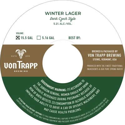 Winter Lager label
