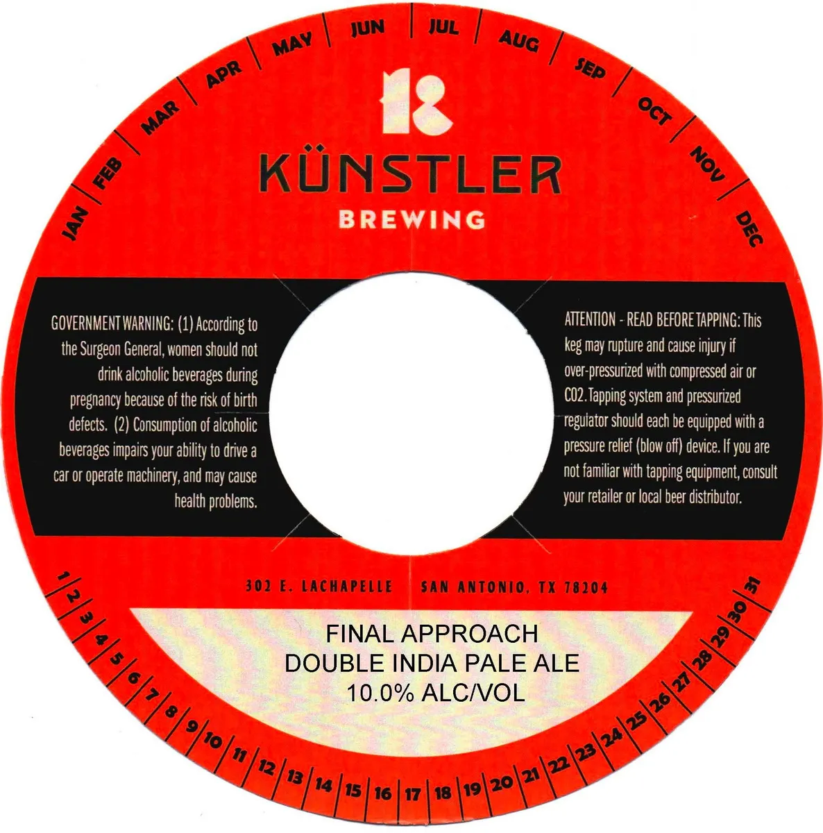 Final Approach label art — KÜNSTLER BREWING