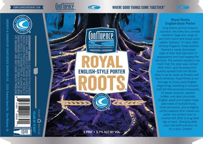 Royal Roots English-Style Porter label