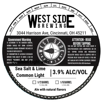 Sea Salt & Lime Common Light label